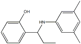 2-{1-[(3,5-dimethylphenyl)amino]propyl}phenol 化学構造式