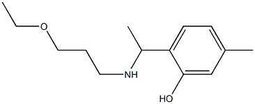 2-{1-[(3-ethoxypropyl)amino]ethyl}-5-methylphenol