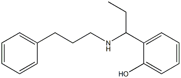 2-{1-[(3-phenylpropyl)amino]propyl}phenol Struktur
