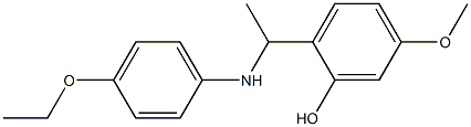 2-{1-[(4-ethoxyphenyl)amino]ethyl}-5-methoxyphenol Structure