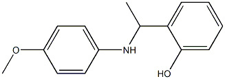 2-{1-[(4-methoxyphenyl)amino]ethyl}phenol,,结构式
