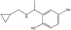 2-{1-[(cyclopropylmethyl)amino]ethyl}benzene-1,4-diol Structure