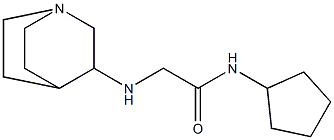 2-{1-azabicyclo[2.2.2]octan-3-ylamino}-N-cyclopentylacetamide