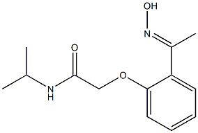 2-{2-[(1E)-N-hydroxyethanimidoyl]phenoxy}-N-isopropylacetamide,,结构式