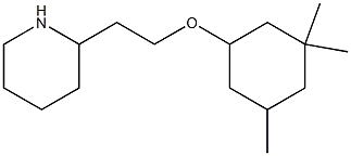 2-{2-[(3,3,5-trimethylcyclohexyl)oxy]ethyl}piperidine Structure