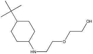 2-{2-[(4-tert-butylcyclohexyl)amino]ethoxy}ethan-1-ol,,结构式