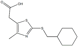 2-{2-[(cyclohexylmethyl)sulfanyl]-4-methyl-1,3-thiazol-5-yl}acetic acid