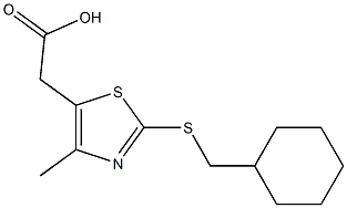 2-{2-[(cyclohexylmethyl)sulfanyl]-4-methyl-1,3-thiazol-5-yl}acetic acid|