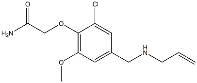 2-{2-chloro-6-methoxy-4-[(prop-2-en-1-ylamino)methyl]phenoxy}acetamide Structure