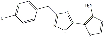 2-{3-[(4-chlorophenyl)methyl]-1,2,4-oxadiazol-5-yl}thiophen-3-amine