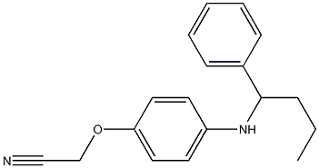 2-{4-[(1-phenylbutyl)amino]phenoxy}acetonitrile 结构式