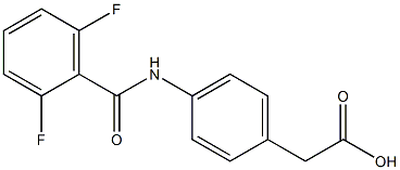 2-{4-[(2,6-difluorobenzene)amido]phenyl}acetic acid Structure