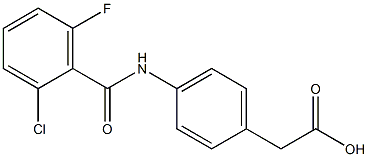 2-{4-[(2-chloro-6-fluorobenzene)amido]phenyl}acetic acid 结构式