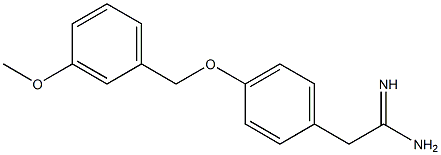 2-{4-[(3-methoxybenzyl)oxy]phenyl}ethanimidamide Struktur