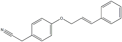  2-{4-[(3-phenylprop-2-en-1-yl)oxy]phenyl}acetonitrile