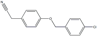 2-{4-[(4-chlorophenyl)methoxy]phenyl}acetonitrile 化学構造式