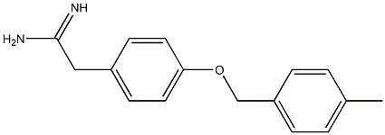 2-{4-[(4-methylbenzyl)oxy]phenyl}ethanimidamide Structure