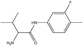 2-amino-N-(3-fluoro-4-methylphenyl)-3-methylbutanamide Structure