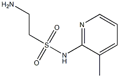 2-amino-N-(3-methylpyridin-2-yl)ethane-1-sulfonamide,,结构式