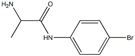 2-amino-N-(4-bromophenyl)propanamide 结构式