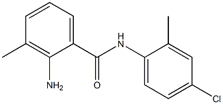 2-amino-N-(4-chloro-2-methylphenyl)-3-methylbenzamide,,结构式