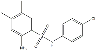 2-amino-N-(4-chlorophenyl)-4,5-dimethylbenzene-1-sulfonamide