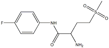 2-amino-N-(4-fluorophenyl)-4-(methylsulfonyl)butanamide|