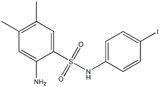 2-amino-N-(4-iodophenyl)-4,5-dimethylbenzene-1-sulfonamide Structure