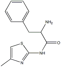 2-amino-N-(4-methyl-1,3-thiazol-2-yl)-3-phenylpropanamide Structure