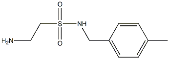 2-amino-N-(4-methylbenzyl)ethanesulfonamide 结构式
