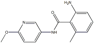 2-amino-N-(6-methoxypyridin-3-yl)-6-methylbenzamide Structure