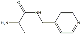 2-amino-N-(pyridin-4-ylmethyl)propanamide 化学構造式