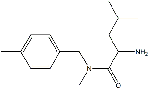 2-amino-N,4-dimethyl-N-[(4-methylphenyl)methyl]pentanamide 结构式
