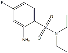 2-amino-N,N-diethyl-4-fluorobenzene-1-sulfonamide Structure