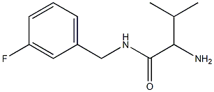 2-amino-N-[(3-fluorophenyl)methyl]-3-methylbutanamide Structure