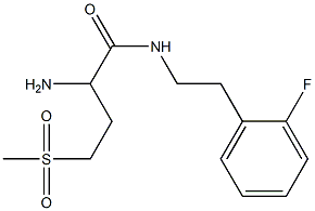 2-amino-N-[2-(2-fluorophenyl)ethyl]-4-methanesulfonylbutanamide Structure