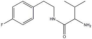 2-amino-N-[2-(4-fluorophenyl)ethyl]-3-methylbutanamide 结构式