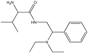 2-amino-N-[2-(diethylamino)-2-phenylethyl]-3-methylbutanamide 化学構造式