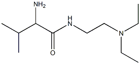 2-amino-N-[2-(diethylamino)ethyl]-3-methylbutanamide Struktur