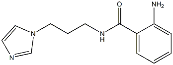 2-amino-N-[3-(1H-imidazol-1-yl)propyl]benzamide 结构式