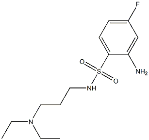 2-amino-N-[3-(diethylamino)propyl]-4-fluorobenzene-1-sulfonamide Structure