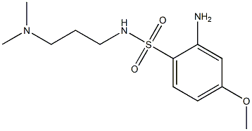 2-amino-N-[3-(dimethylamino)propyl]-4-methoxybenzene-1-sulfonamide Structure