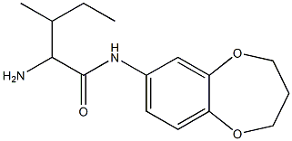 2-amino-N-3,4-dihydro-2H-1,5-benzodioxepin-7-yl-3-methylpentanamide Structure