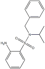 2-amino-N-benzyl-N-(propan-2-yl)benzene-1-sulfonamide 结构式