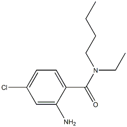 2-amino-N-butyl-4-chloro-N-ethylbenzamide Structure