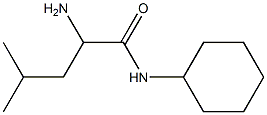2-amino-N-cyclohexyl-4-methylpentanamide Structure