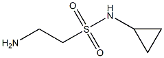 2-amino-N-cyclopropylethanesulfonamide 化学構造式