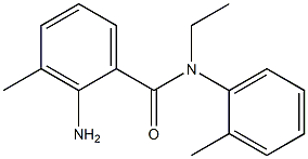 2-amino-N-ethyl-3-methyl-N-(2-methylphenyl)benzamide,,结构式