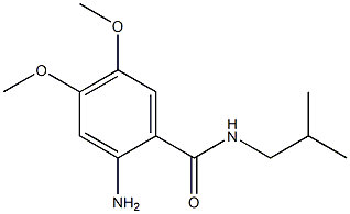 2-amino-N-isobutyl-4,5-dimethoxybenzamide Structure