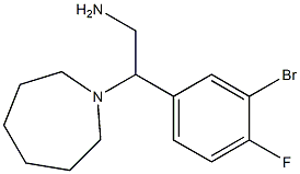 2-azepan-1-yl-2-(3-bromo-4-fluorophenyl)ethanamine Structure